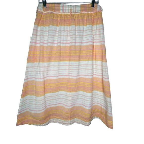 Carve Designs Women's Organic Cotton Button-Down Full Midi Skirt S NWT - Picture 4 of 7